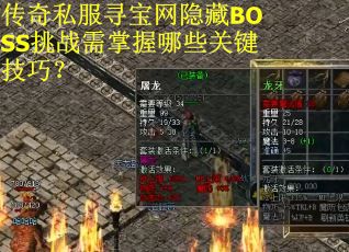 传奇私服寻宝网隐藏BOSS挑战需掌握哪些关键技巧？