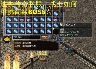 迷失传奇私服，战士如何单挑高级BOSS？