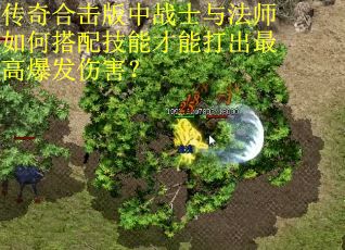 传奇合击版中战士与法师如何搭配技能才能打出最高爆发伤害？
