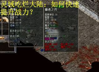 灵域吃烂大陆：如何快速提升战力？